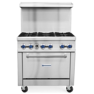Barco Economy 36" 6 Burner Range w/ Standard Oven LP Gas | 3004-BA-R36-6