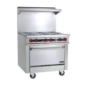 Therma-Tek 36" 6 Burner Range w/ Oven (LP Gas) | TMD36-6-1L