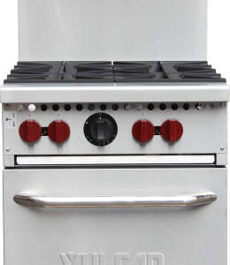 Vulcan 24" 4 Burner Gas Range | SX24-4BP