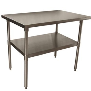 18 GAUGE STAINLESS STEEL WORK TABLE W/UNDERSHELF  | 3012-SVT-4830