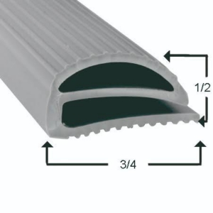 Custom Walk-in Door Gasket, Profile 04939 width, 3/4 width fraction, 71 height, 1/2 height fraction, 4 sides