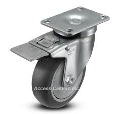 Plate Caster set of 2 | 3008-PCS-4-W/B